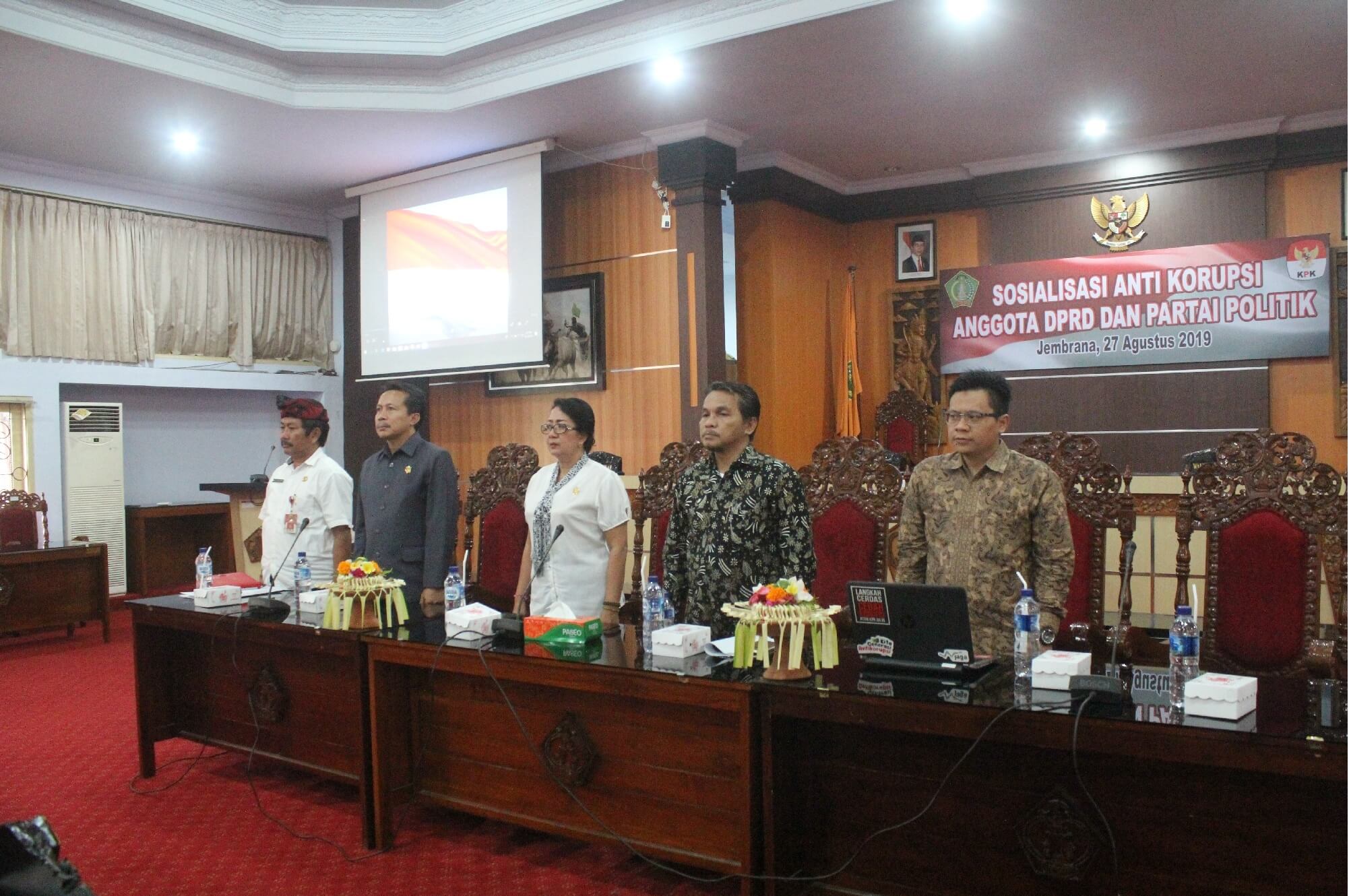 Cover Roadshow KPK Republik Indonesia ke Kantor DPRD Kabupaten Jembrana