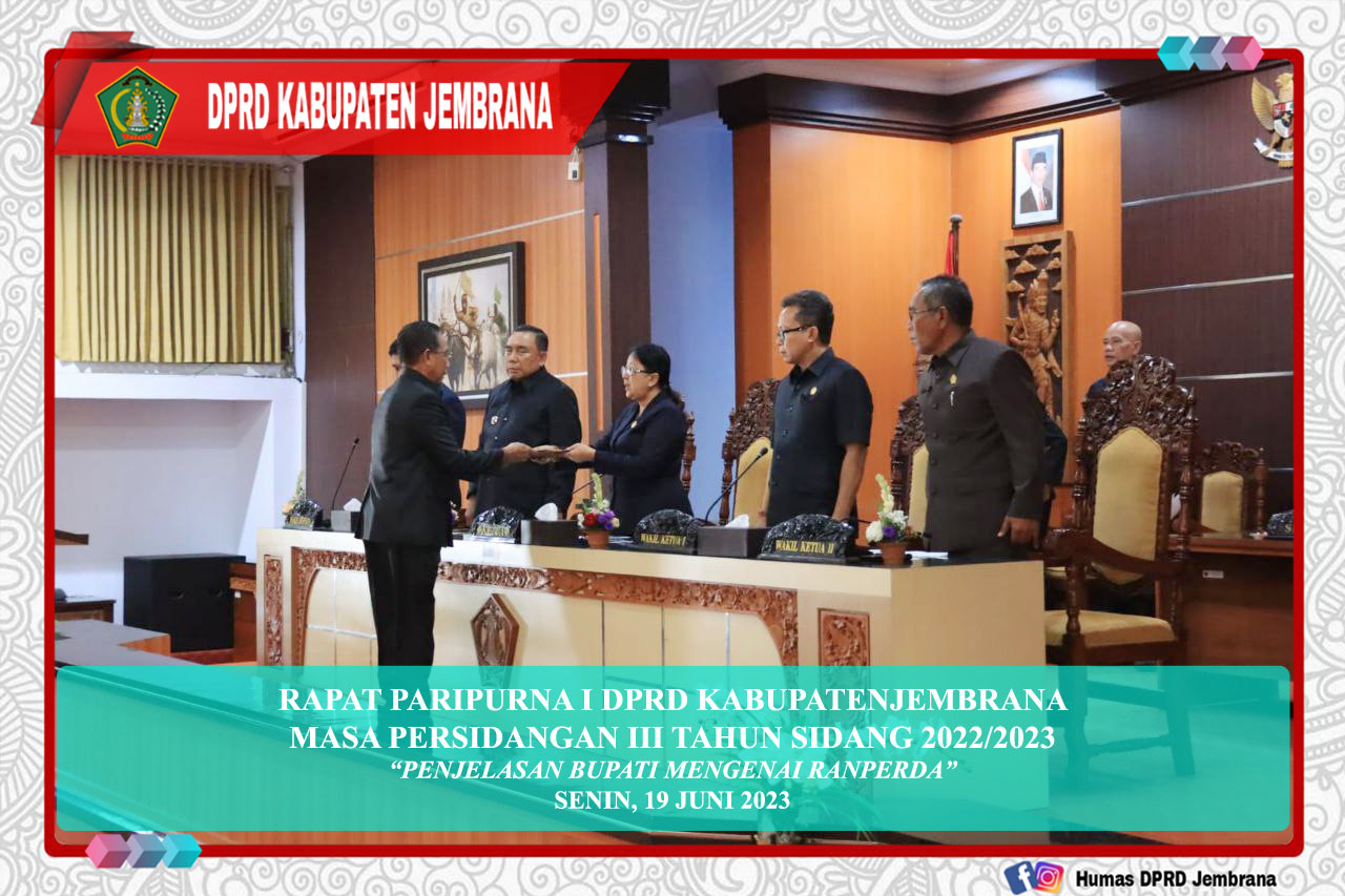 Rapat Paripurna I Masa Persidangan III Tahun Sidang 2022/2023 cover