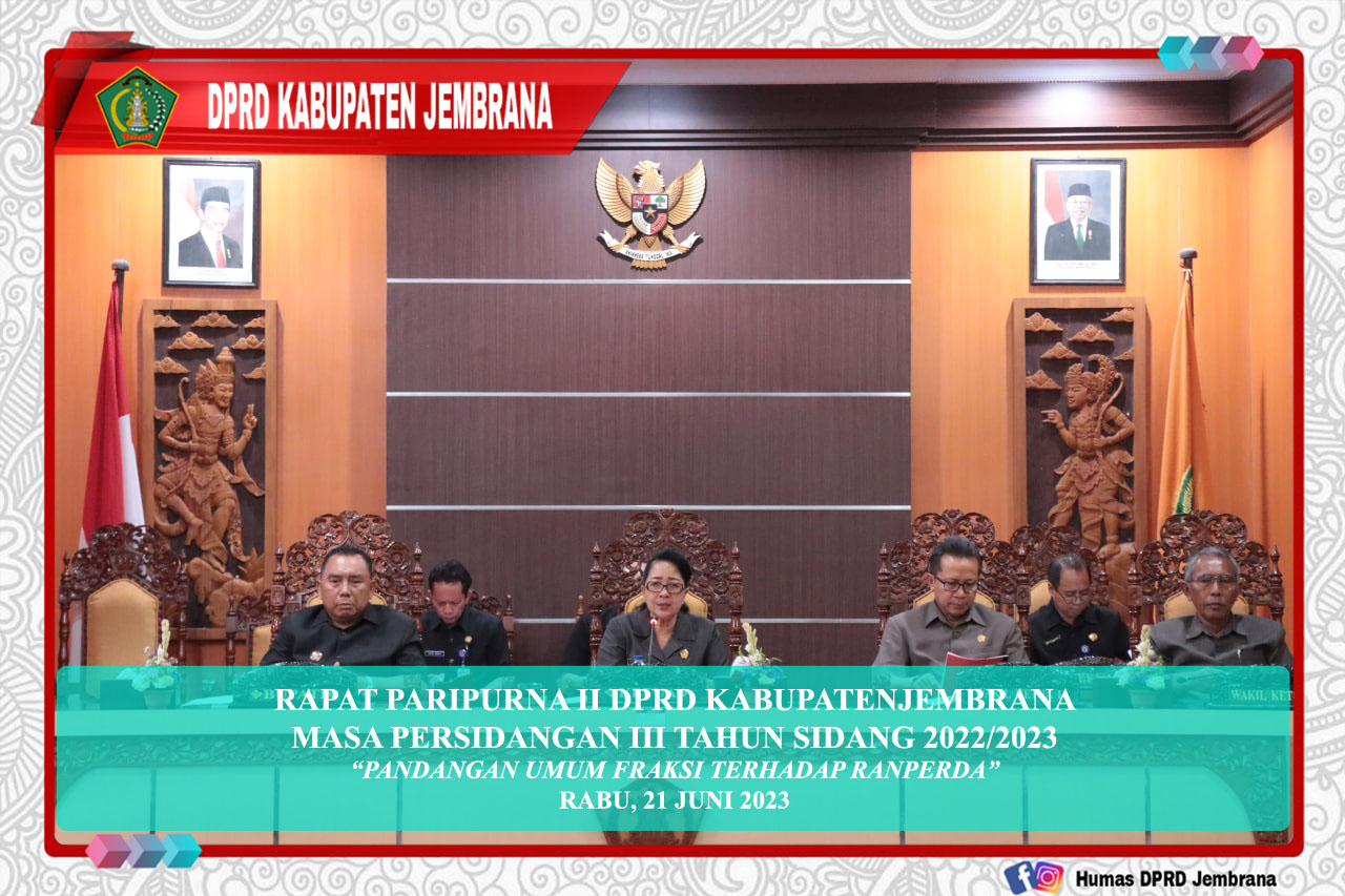 Cover Rapat Paripurna II Masa Persidangan III Tahun Sidang 2022/2023