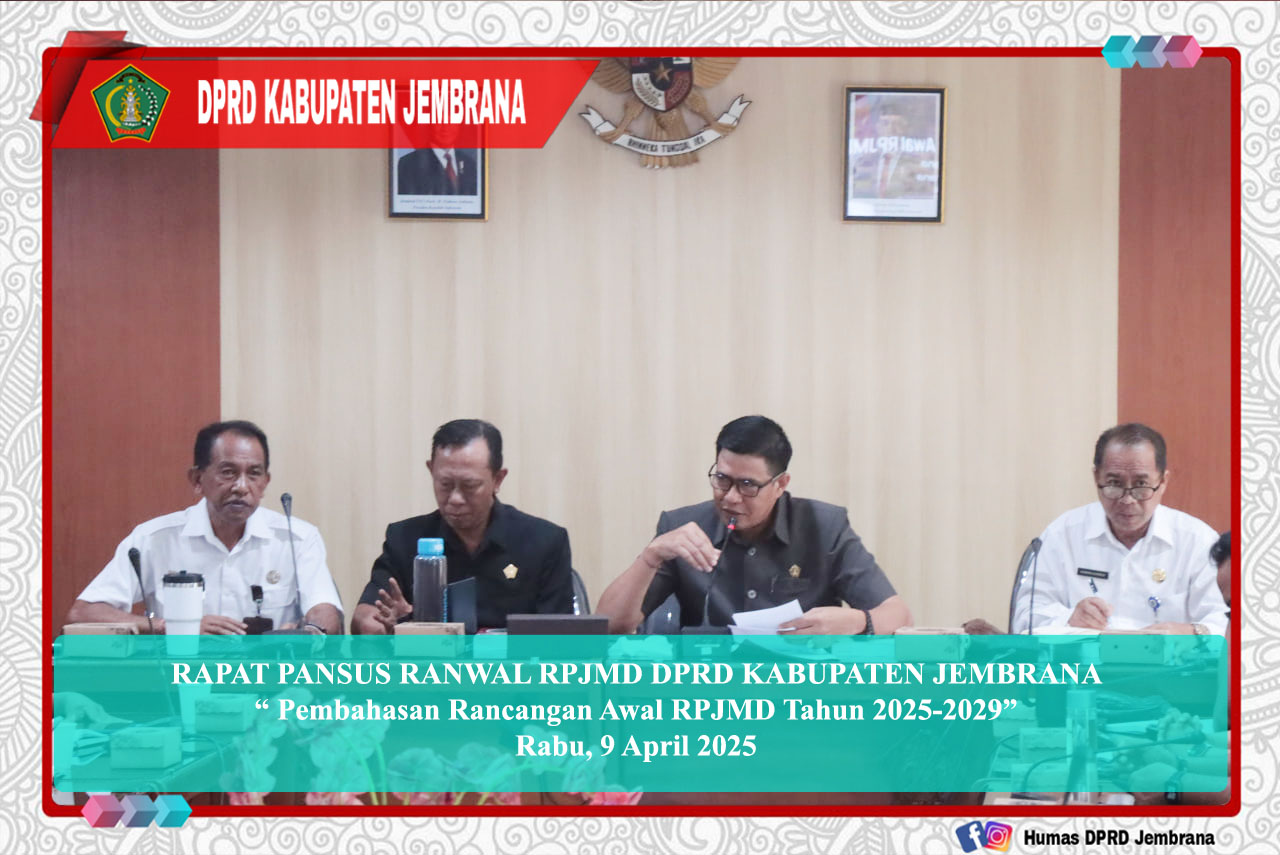 Rapat Pansus Ranwal RPJMD DPRD Kabupaten Jembrana dengan Sekda beserta jajaran cover