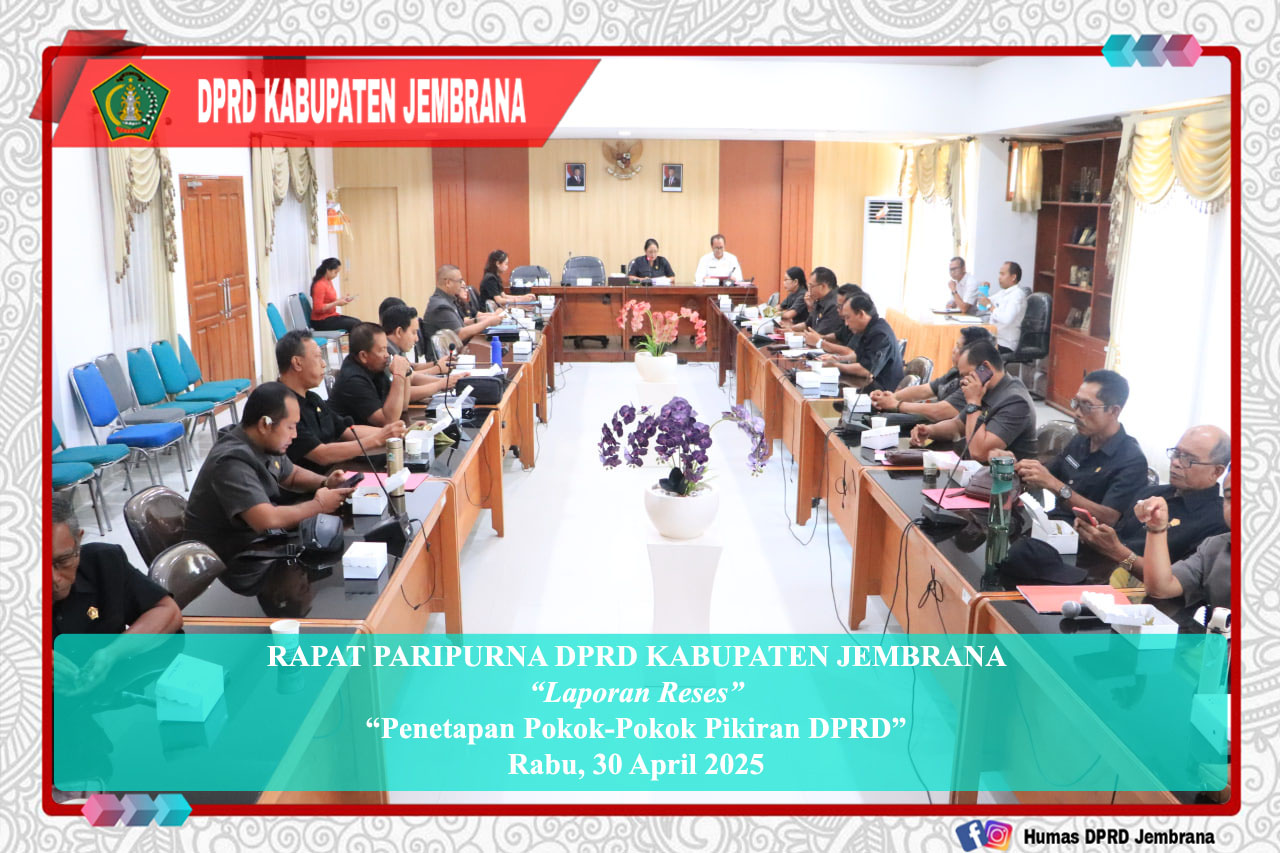 Rapat Paripurna Internal bahas Rancangan Peraturan DPRD tentang Tata Beracara Badan Kehormatan (BK) cover